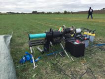 Windenaufstellung mit 1,45er Oldi Seil